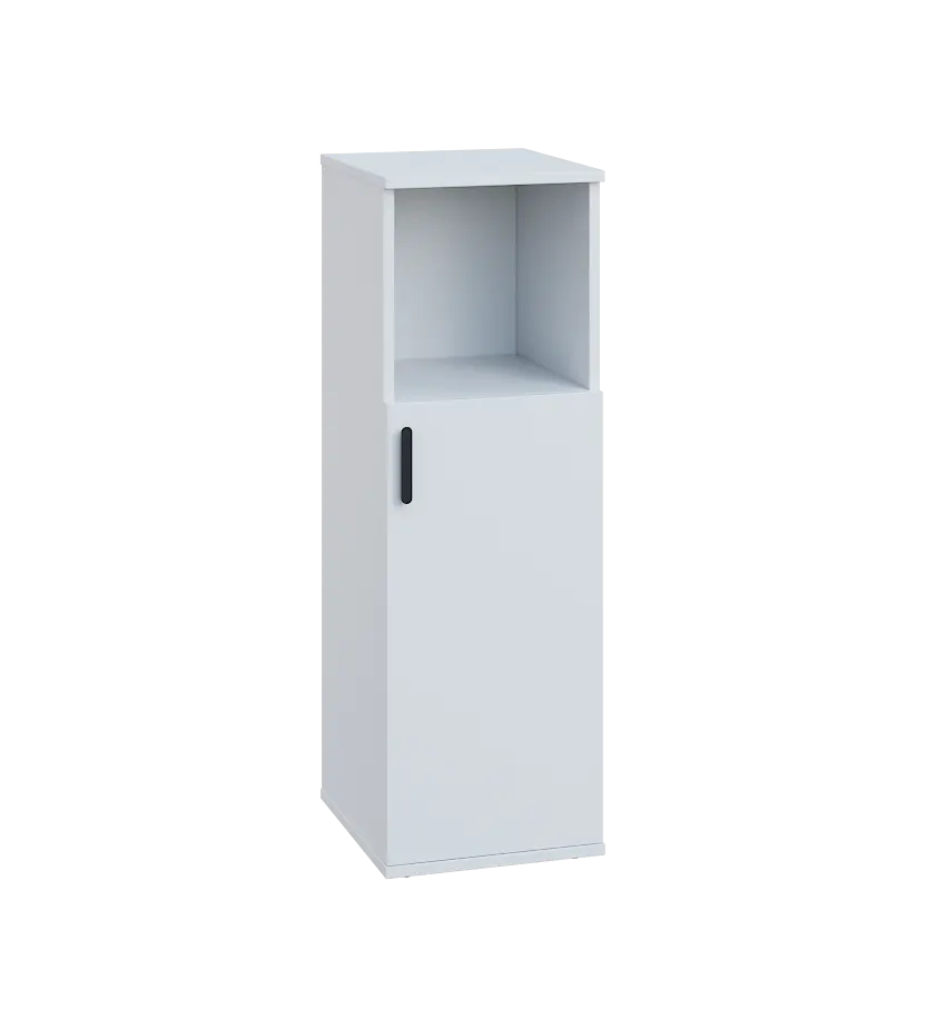 LN 3 - 3DN kancelářská skříň, 1-dveřová/nika, pravá, 1107x360x400, bílá